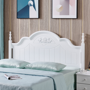 韩式床头板简约现代靠背白色烤漆双人落地经济床头改造包邮可定做