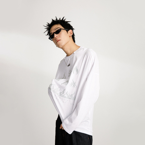 长袖t恤嘻哈潮人女