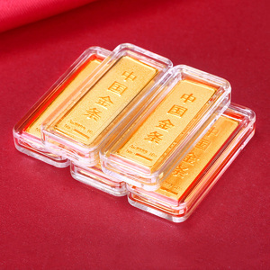 雅俪珠宝黄金投资金条10克9999足金中国金块20g100g纯金结婚送礼