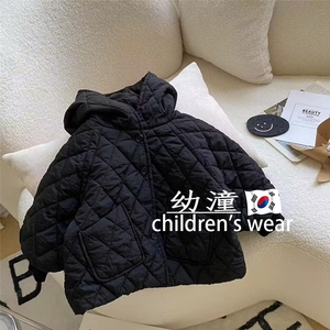 韩国童装儿童夹棉保暖外套中长款棉服2022秋冬季男女童加厚棉袄潮