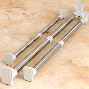 支撑杆可调节凉衣服伸缩子床架免打钉窗帘万能棍浴间不孔的两头堵