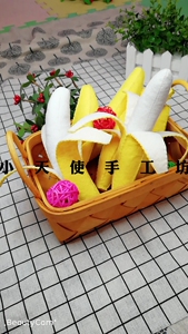 800人付款淘宝水果苹果梨香蕉不织布成品 亲子手工diy 幼儿园菜摊区角