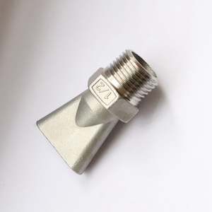 304不锈钢鸭嘴喷嘴 加厚款扁嘴外螺纹 清洗吹气平口喷头 厂家直销