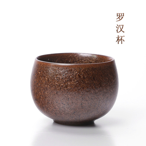 006人付款淘宝大漆主人杯纯手工制作高端陶瓷茶杯茶盏鎏金罗汉杯收藏