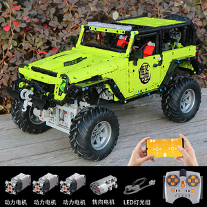 乐高越野吉普车牧马遥控汽车积木模型男成年人高难度拼装玩具礼物