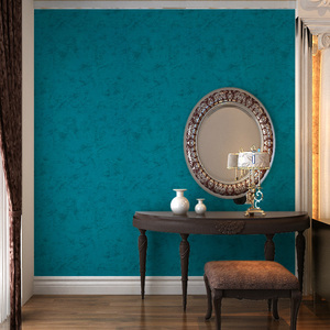 复古蓝绿色斑驳无缝墙布壁布 松石绿孔雀绿孔雀蓝卧室背景墙布