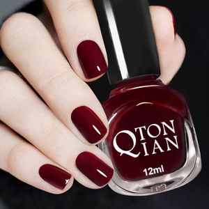 酒红色指甲油夏季免烤快干持久不可剥2022年新款不可撕拉脚趾美甲