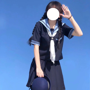 jk制服百褶裙套装正版原创日系夏季基础款学院风水手服女短袖上衣