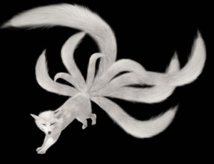 狐妖古风 白色图片