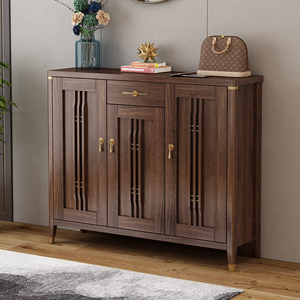 鞋柜家用门口实木玄关柜