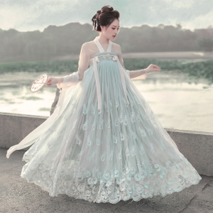 汉服女中国风南客行秋装仙女樱花超仙雀灵古装新款六米摆齐胸襦裙