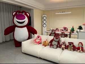 草莓熊人偶服装网红充气大熊猫玩偶服人偶装泰迪熊北极熊卡通定制
