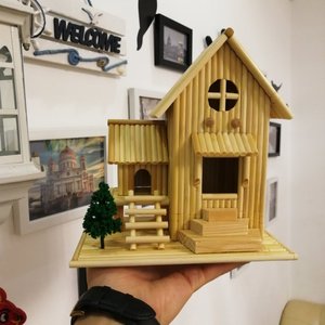 250人付款天猫竹签一次性筷子diy手工制作竹艺相框笔筒小房子凉亭创意