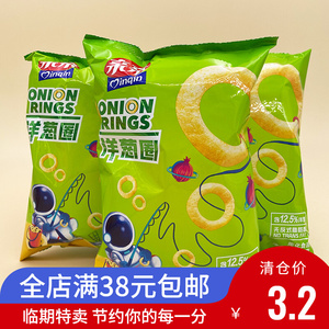 亲亲洋葱圈薯片40g经典休闲小吃大包膨化零食学生办公室大礼包