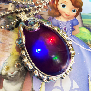 儿童项链吊坠迪士尼苏菲亚公主项链苏菲亚周边玩具索菲亚护身符