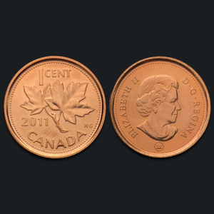 【50枚整卷】全新 加拿大1分硬币 枫叶 随机年份 外国钱币km#490a