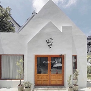 定制室外民宿风冰淇淋店入户门双开门玻璃木门花店甜品店民俗包邮