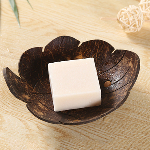 泰国创意香皂盒木质椰壳皂盒个性可爱肥皂盒卫生间沥水肥皂架皂托