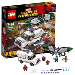 乐高积木76083蜘蛛侠英雄归来小心秃鹰钢铁侠人仔绝版男孩子玩具