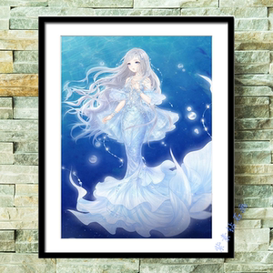 钻石画美人鱼满钻