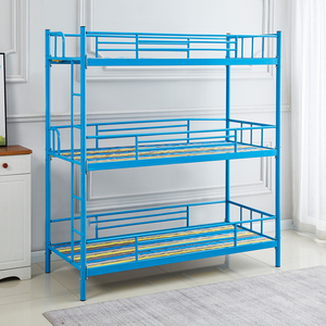 幼儿园儿童午睡床铁床三层床上下床托管班学生床宿舍高低床架子床