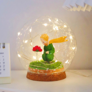 小王子玫瑰花diy玻璃罩