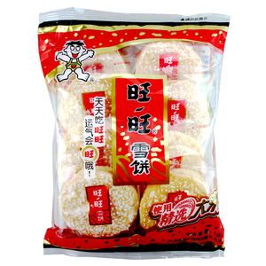 旺旺雪饼84克大米制品儿童小孩休闲膨化办公室零食品香脆可口特惠