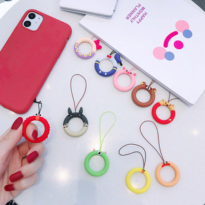手机挂绳短款手机挂件手机指环扣硅胶挂饰防摔小挂件