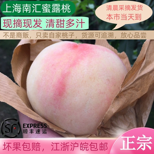 正宗上海南汇水蜜桃子大团蜜露桃农家直销现摘当季新鲜水果多汁