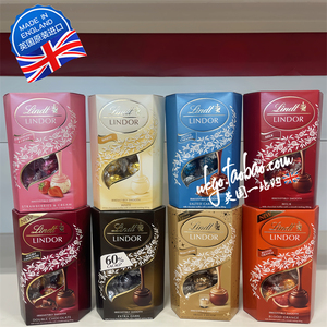 现货 英国进口LINDT瑞士莲精选软心球牛奶巧克力球黑巧礼物袋200g
