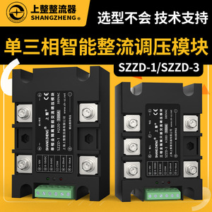 上海上整单相SZZD-1三相SZZD-3全隔离智能整流调压模块直流可调
