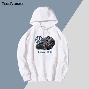 特登堡大众高尔夫golf改装赛车gti同款卫衣jdm车迷定制衣服外套衫