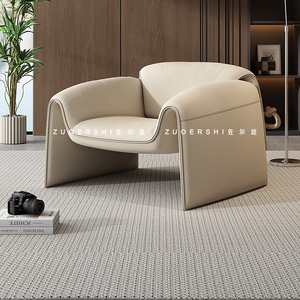 佐尔适意式极简设计师布艺休闲椅子创意单人沙发椅客厅异型螃蟹椅
