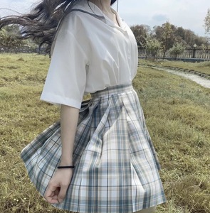 青箬jk制服裙正版百褶裙套装全套夏季一套jk格裙半身裙女夏