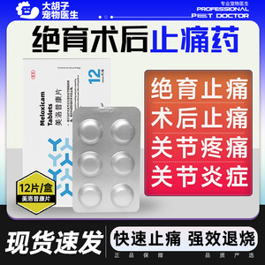 美洛昔康片宠物狗狗止疼片关节消炎止痛药猫咪骨折退烧药绝育术后