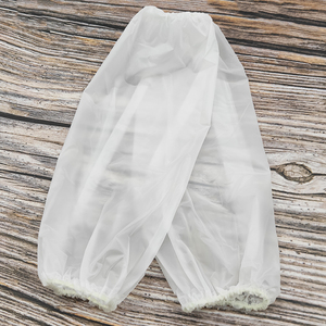 防水套袖 PVC透明男女学生家务清洁办公防脏厨房防油塑料白色袖套