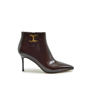 法雨2021秋冬正品细跟尖头漆皮纯皮百搭浅口舒适高跟鞋女鞋