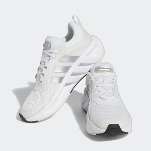 阿迪达斯清风男鞋白色跑鞋夏季新款网面透气运动鞋轻便减震跑步鞋