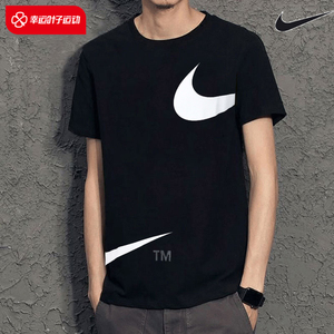 nike耐克短袖男装2022春季新款双钩大logo透气休闲运动t恤dd3350