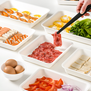 密胺餐具火锅店ktv配菜盘子创意凉菜盘塑料零食干果小碟子43人付款40