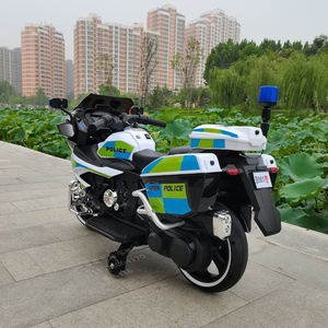 新款儿童电动摩托国宾警车宝宝三轮大号小孩充电玩具可双坐人童车