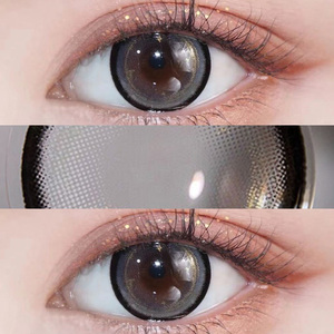 酸奶爆珠美瞳年抛女大直径月半高光棕欧美混血半年抛日抛美乐菲ka