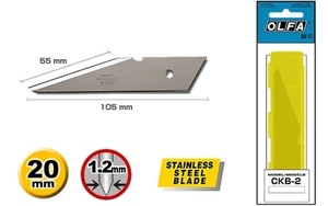 日本OLFA爱利华CKB-2 刀片 重型切割刀 适用CK-2不锈钢美工刀
