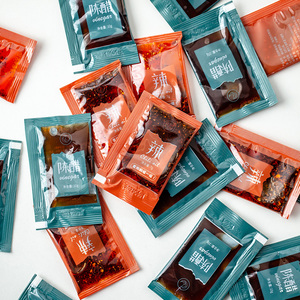 花菇嫁外卖醋包辣椒包1000包油泼辣子组合辣椒油饺子醋凉皮调料包