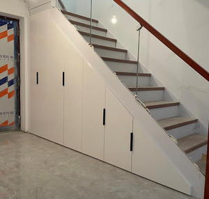 楼梯柜定制楼梯下储物柜 收纳三角衣柜抽拉式收纳柜展示货柜货架