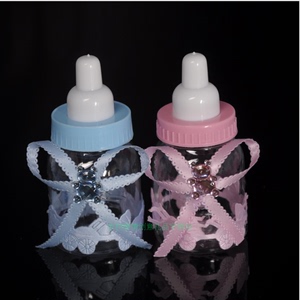 宝宝婴儿儿童满月生日百天小奶瓶喜糖盒创意个性欧式喜糖盒子多款