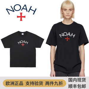 noah core logo tee 初代经典十字架字母印花男女宽松圆领短袖t恤