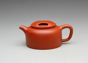 宜兴紫砂壶 纯手工正品茶壶 茶具 朱泥大红袍杯 周国洪 牛盖莲子