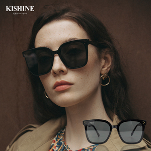 百搭显脸小 kishine墨镜女士太阳眼镜金属边框高清不偏光ins眼镜