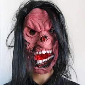 鬼节人面具皮 易容男全脸道具恐怖单片魔鬼尖叫骷髅鬼脸死神头套